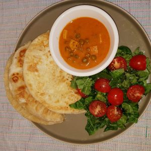Roti With Salad