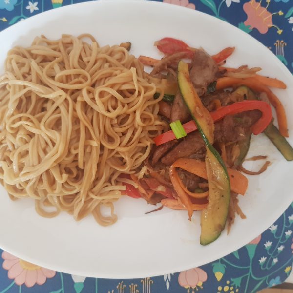 Stir Fry Duck Breast With Noodle