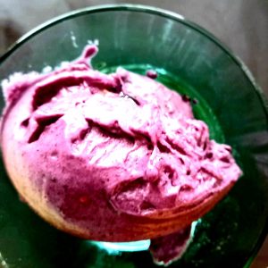 Blueberry and Banana Ice Cream
