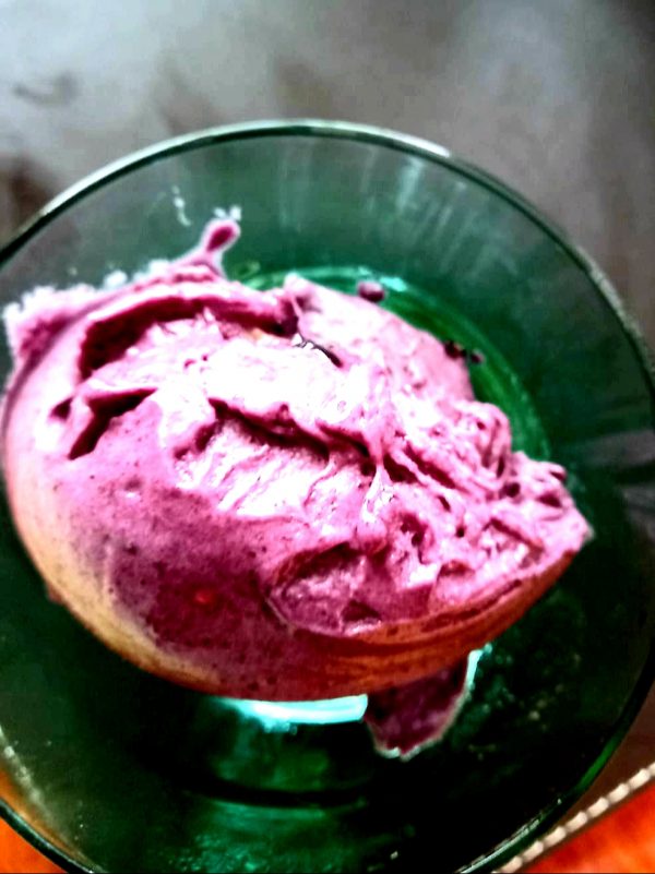 Blueberry and Banana Ice Cream